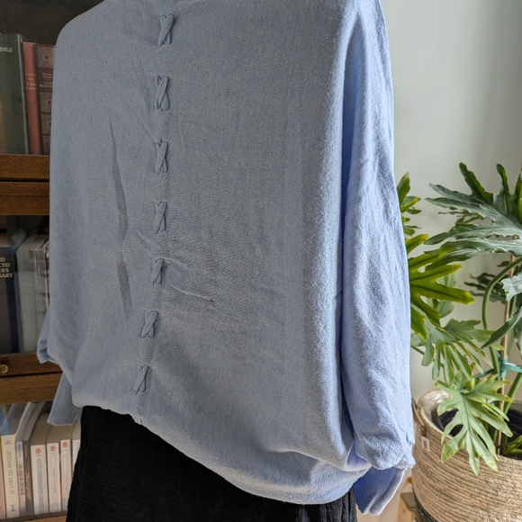 Light Blue Oversized Sweater - Picture 2 of 2